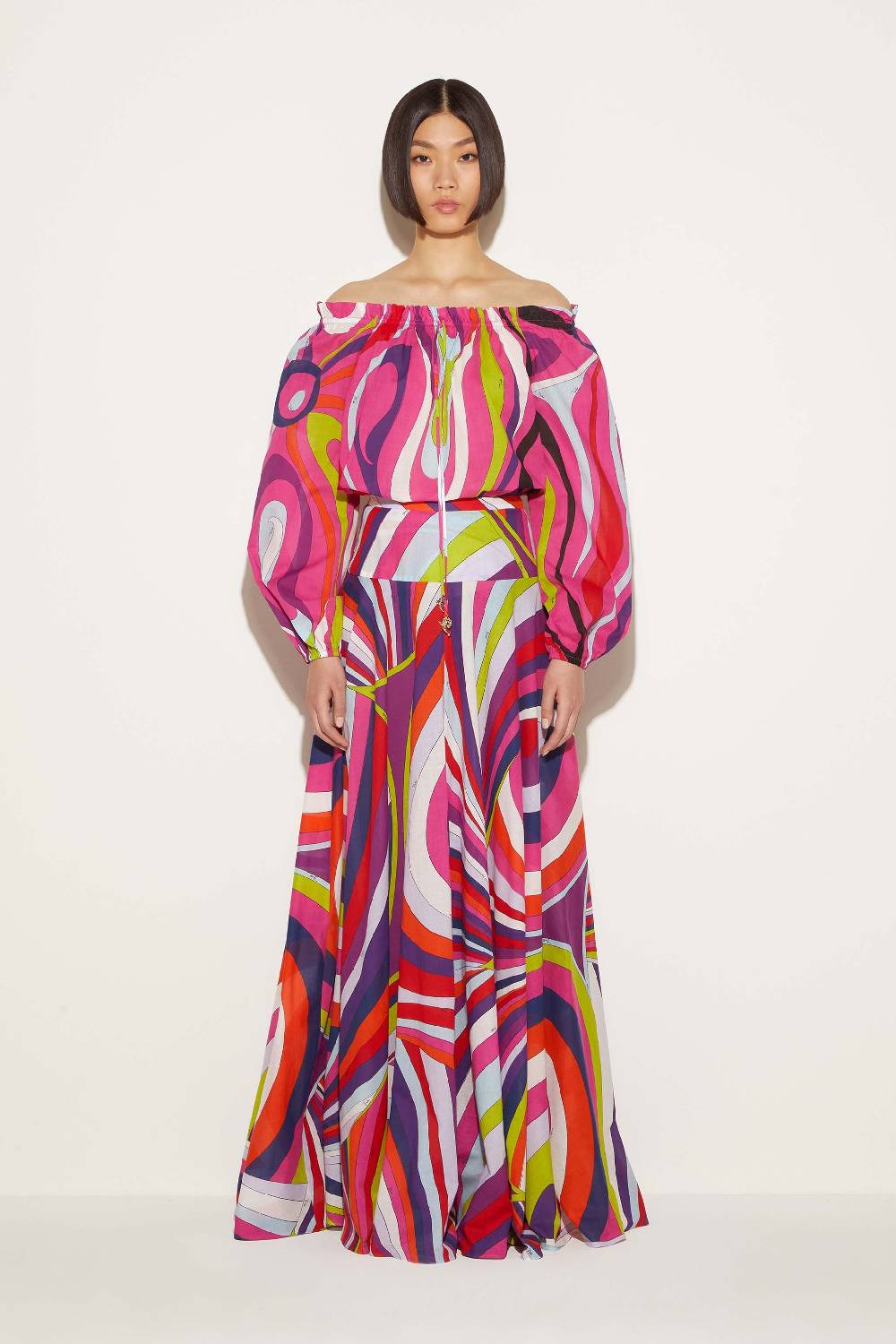 Pucci Gonna Lunga Con Stampa Iride