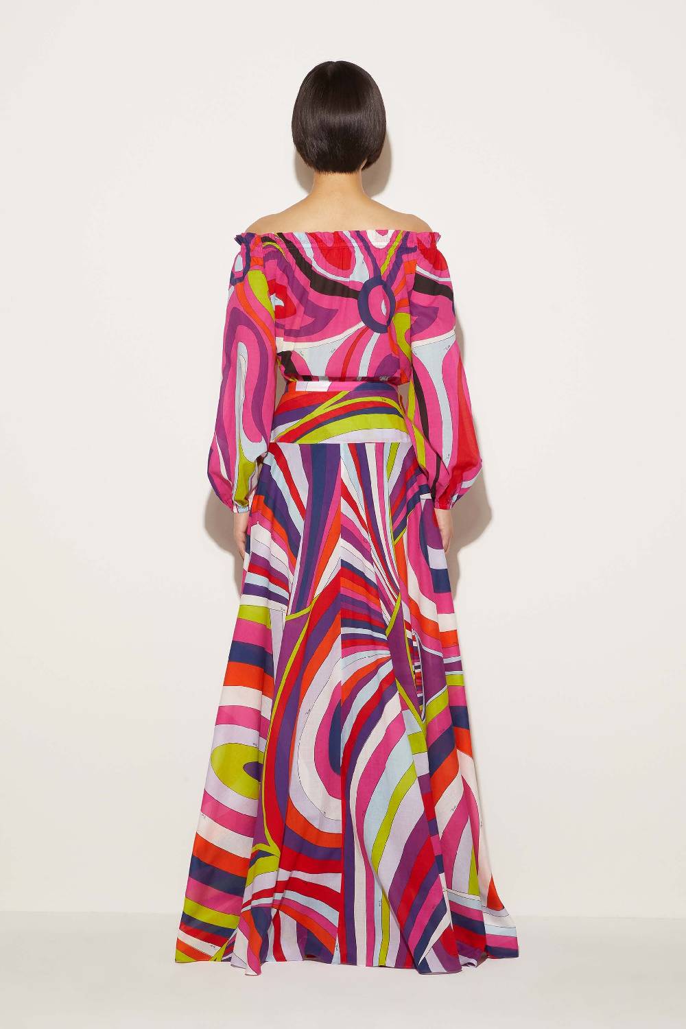 Pucci Gonna Lunga Con Stampa Iride