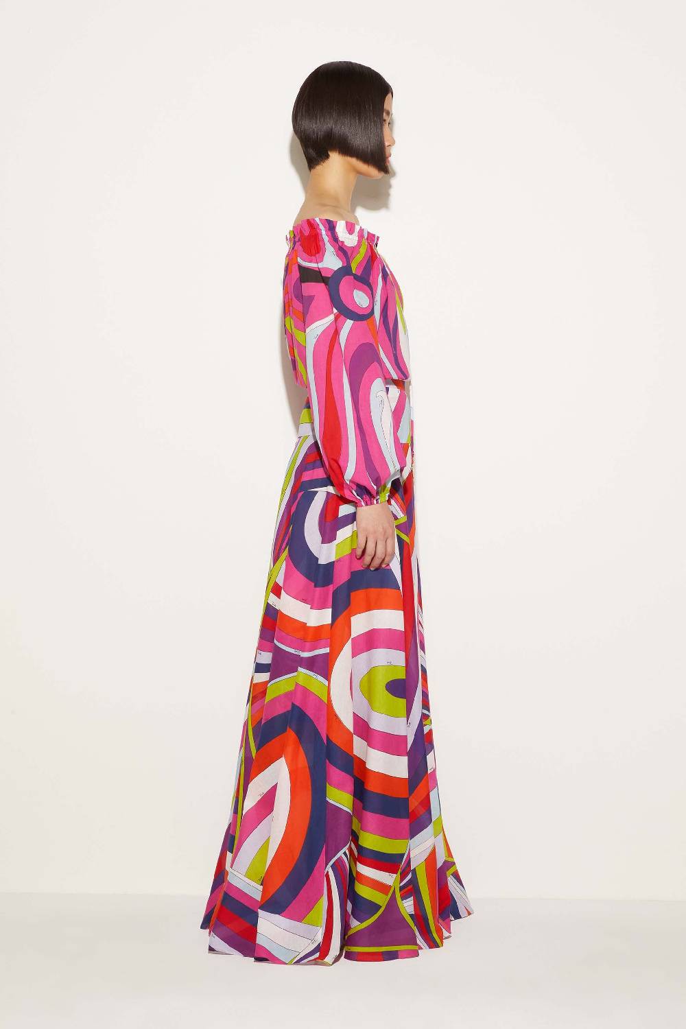 Pucci Gonna Lunga Con Stampa Iride