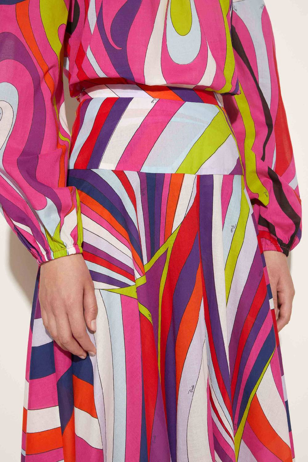 Pucci Gonna Lunga Con Stampa Iride