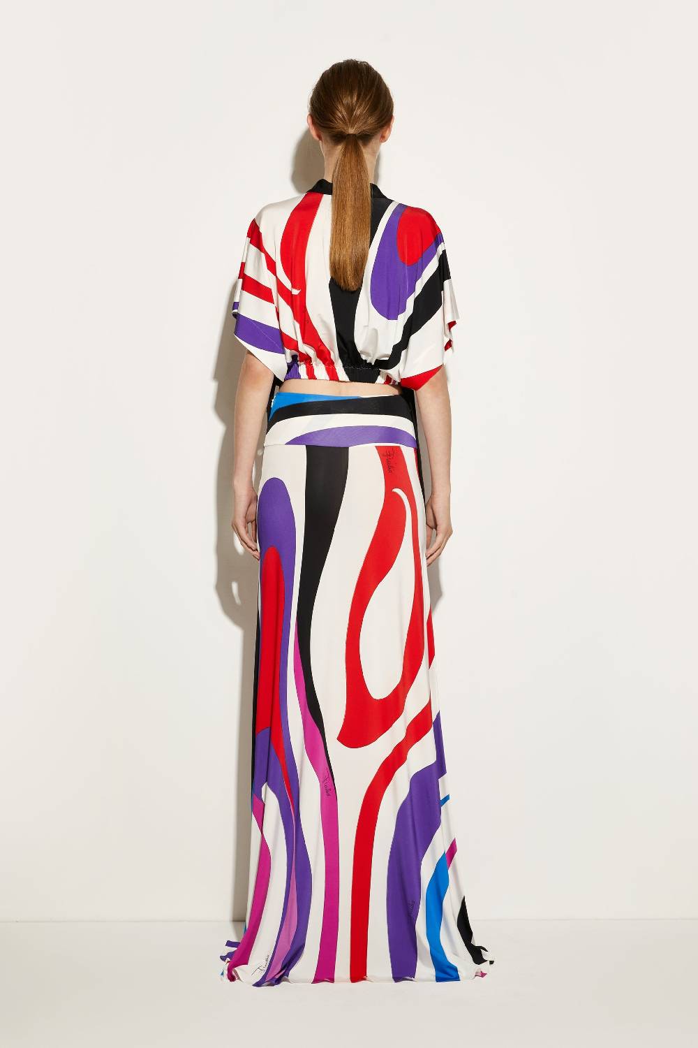 Pucci Gonna Lunga Con Stampa Marmo