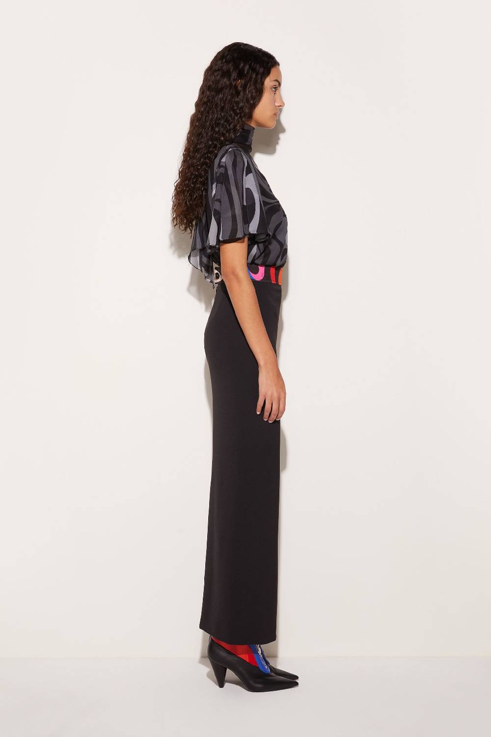 Pucci Gonna Lunga Con Stampa Marmo