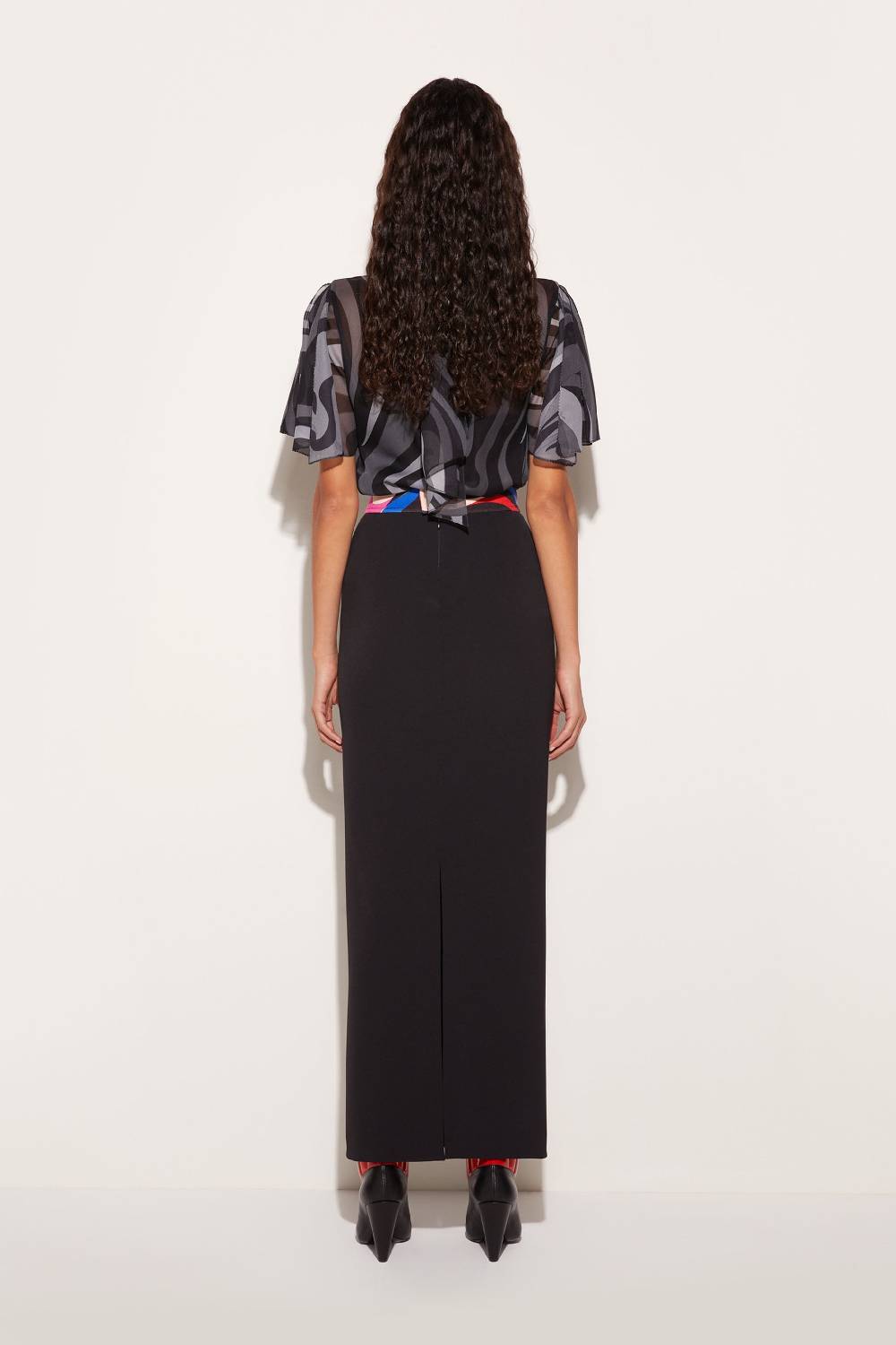 Pucci Gonna Lunga Con Stampa Marmo