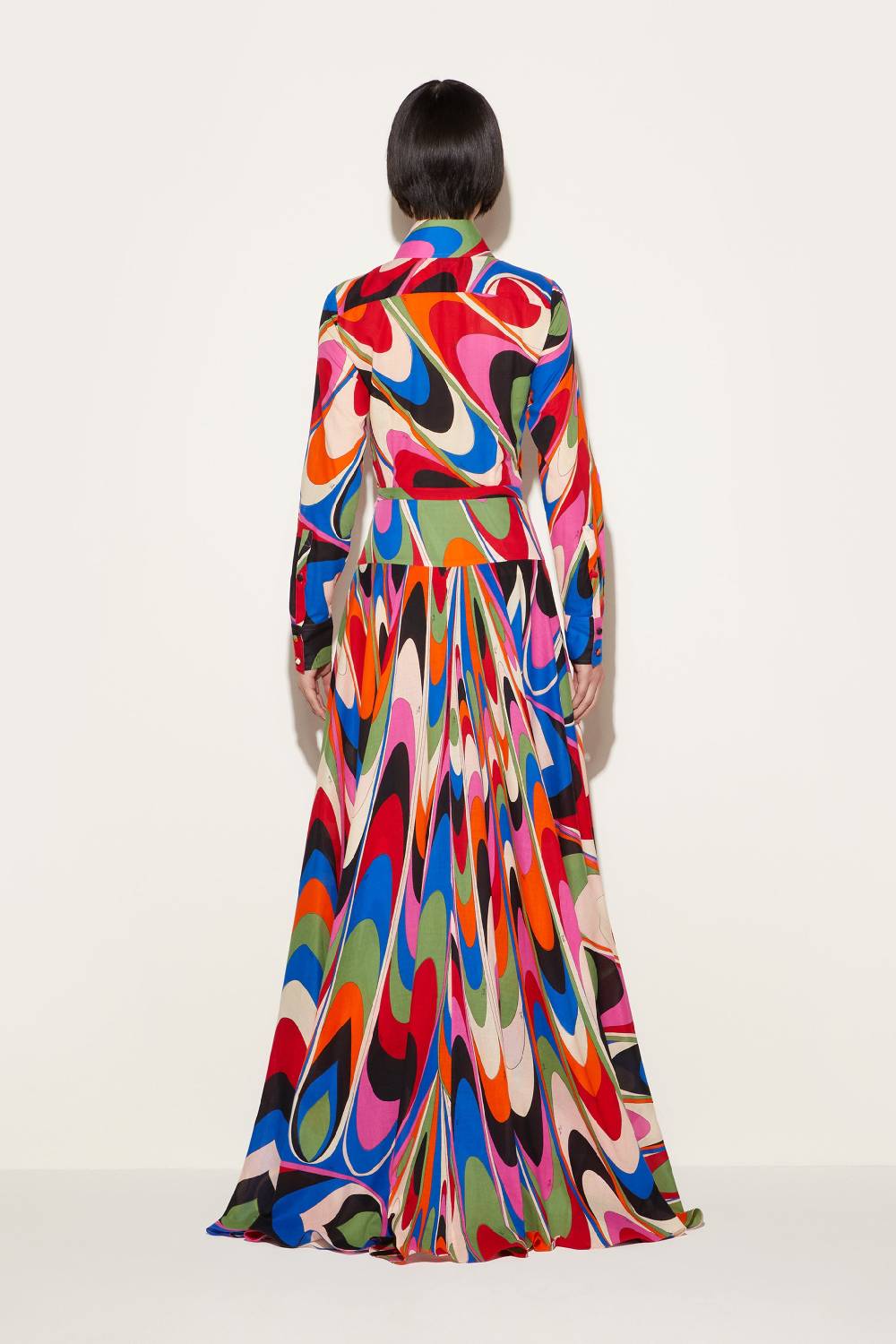 Pucci Gonna Lunga Con Stampa Onde