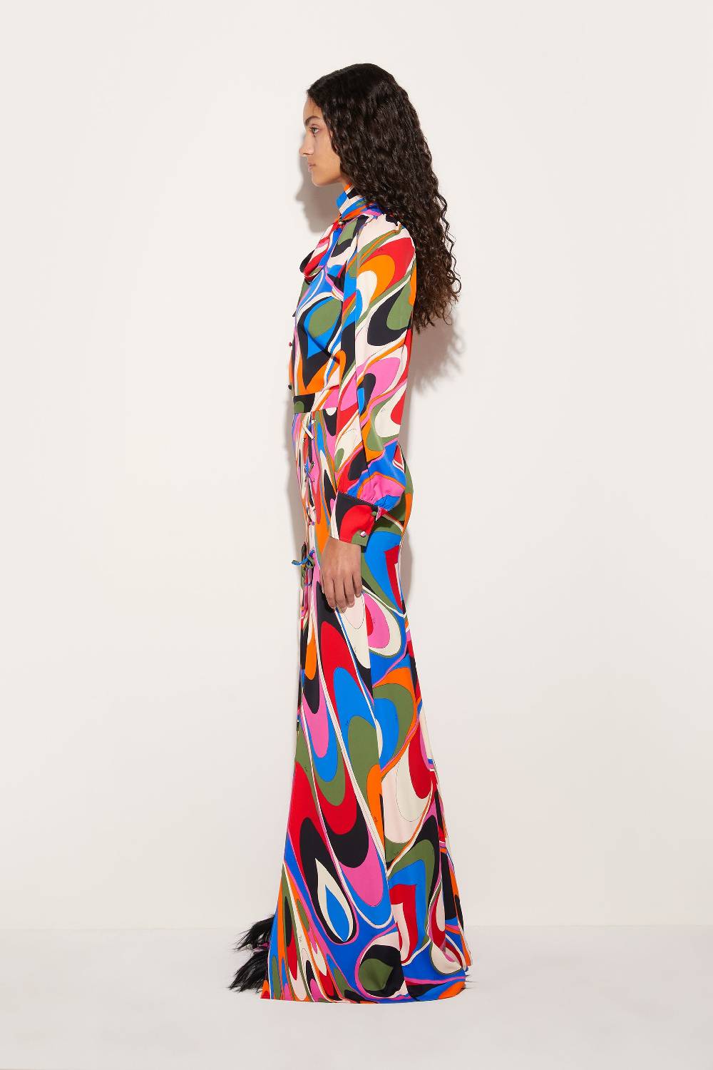 Pucci Gonna Lunga Con Stampa Onde