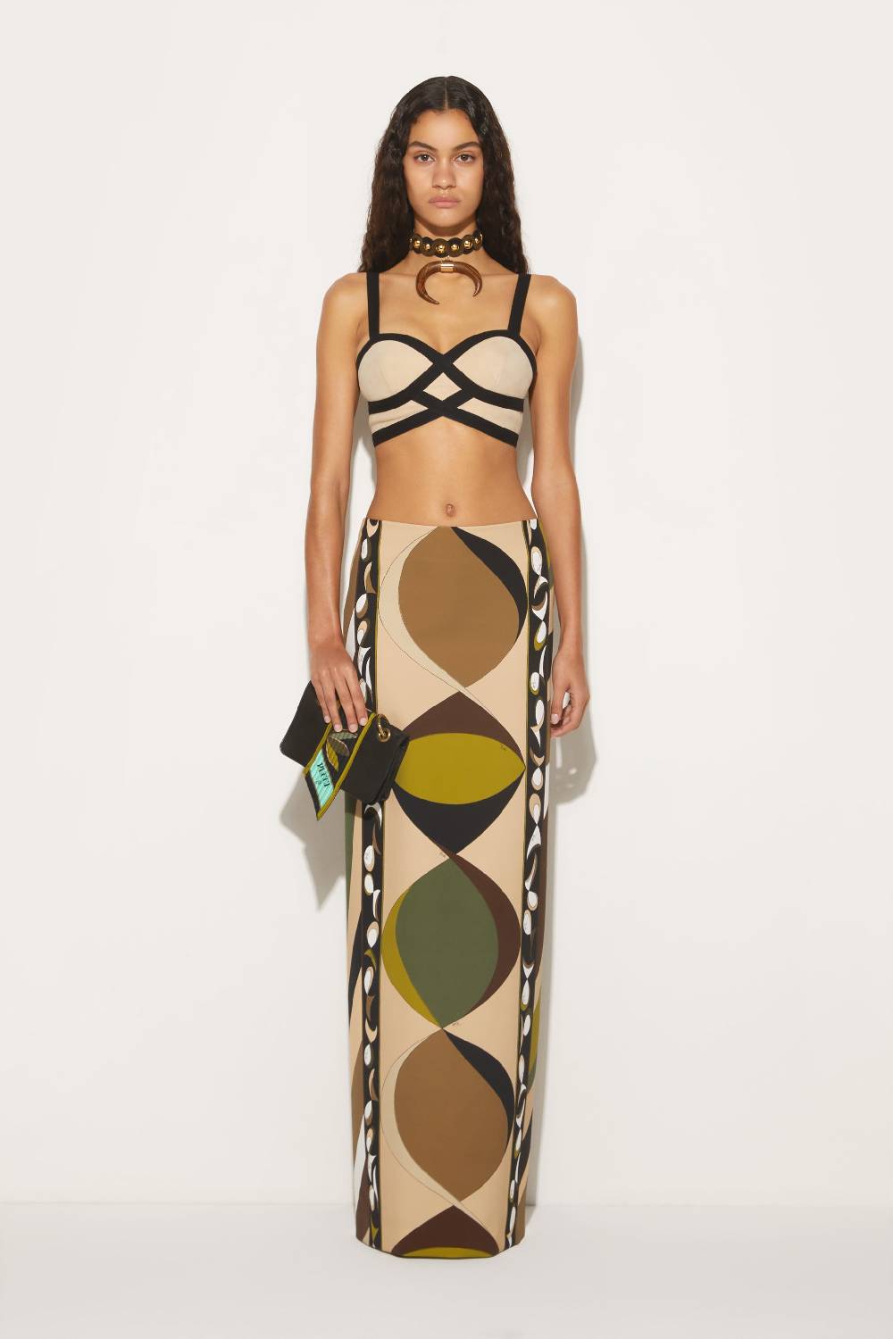 Pucci Gonna Lunga Con Stampa Pesci