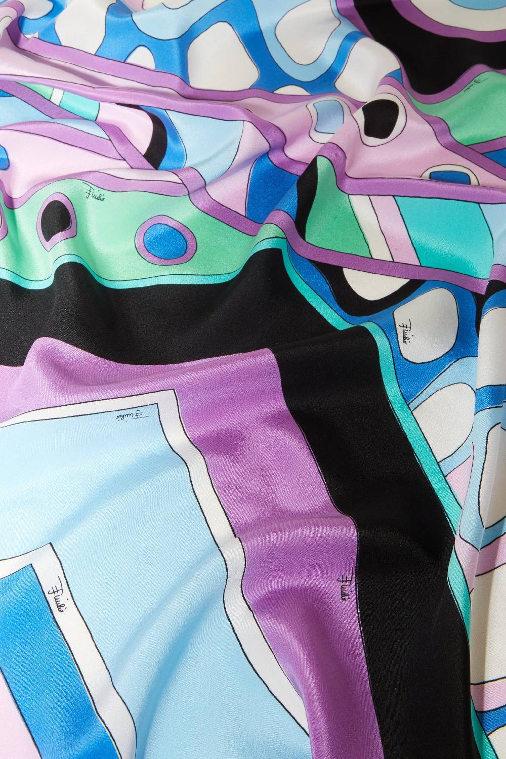 Pucci Hijab In Seta Con Stampa Vivara