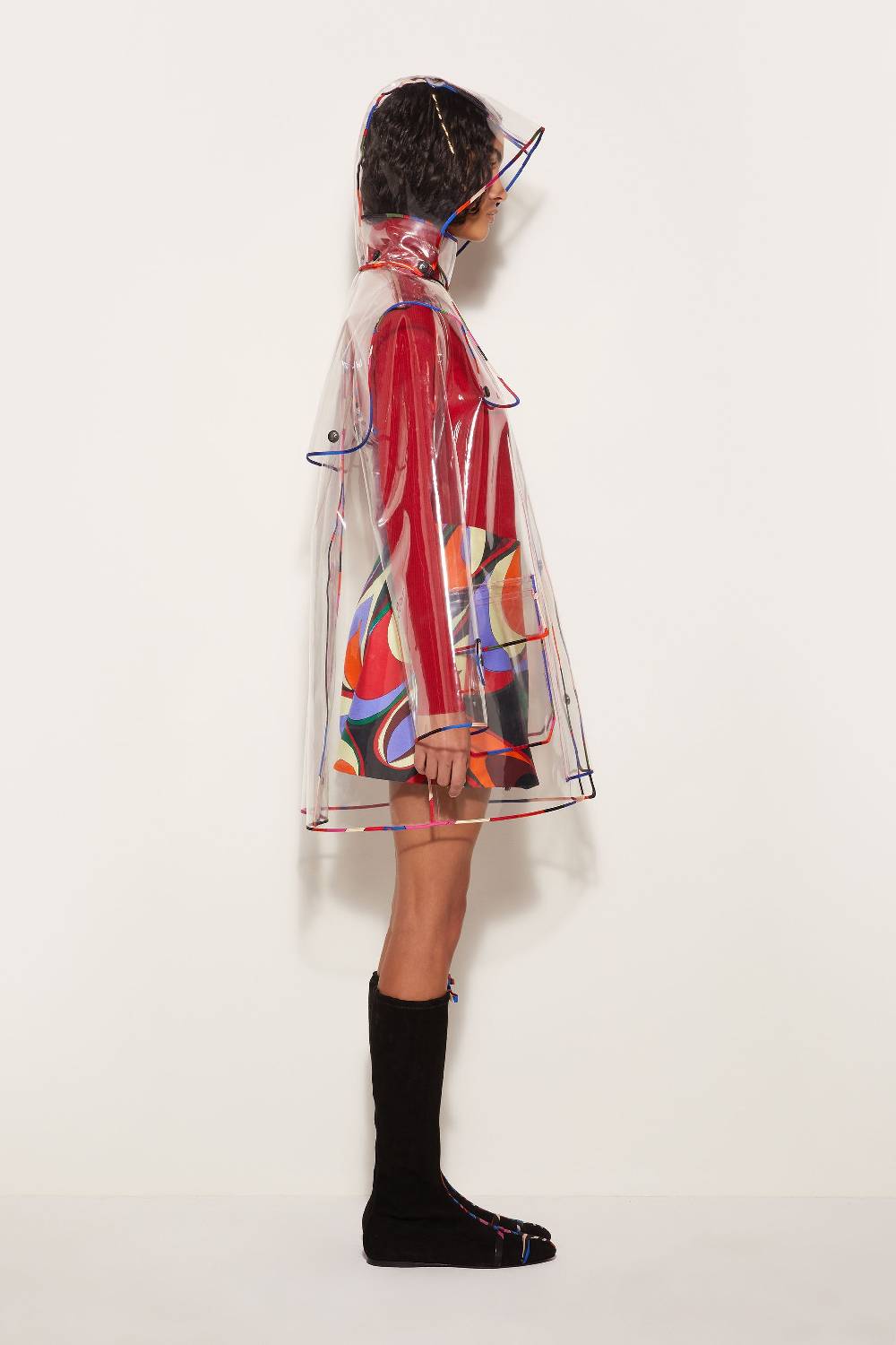 Pucci Impermeabile Con Finiture Iride