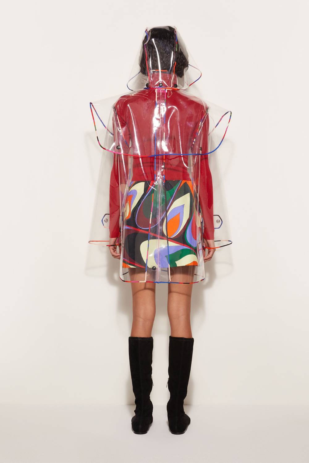 Pucci Impermeabile Con Finiture Iride