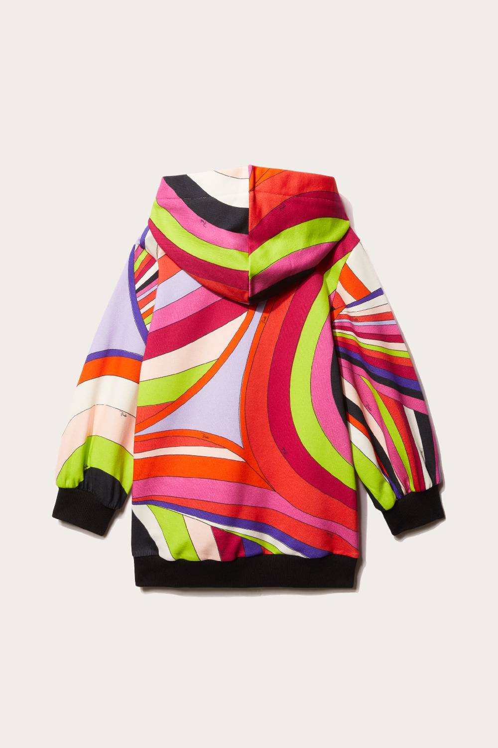 Pucci Iride-Print Cotton Hoodie Dress