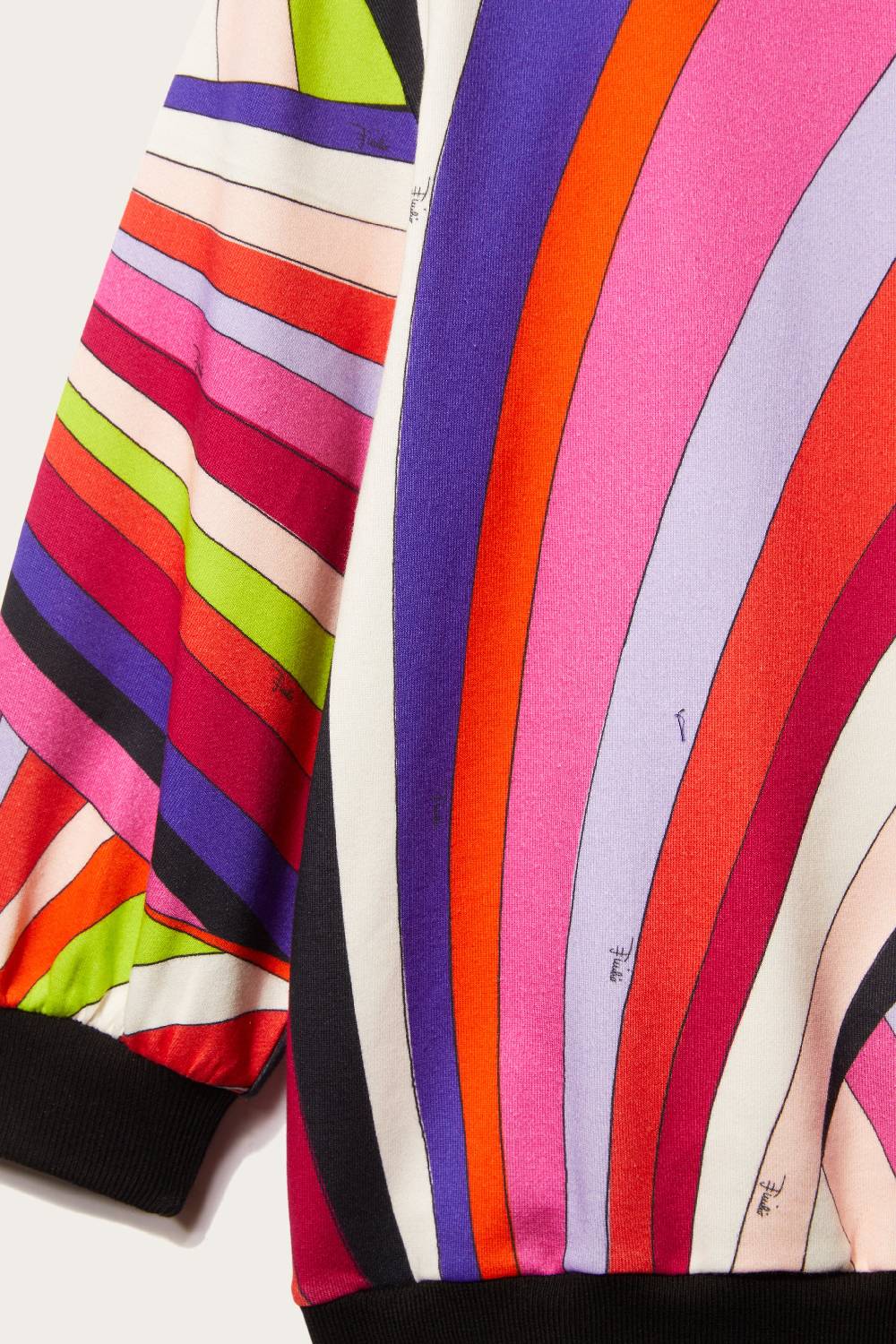 Pucci Iride-Print Cotton Hoodie Dress