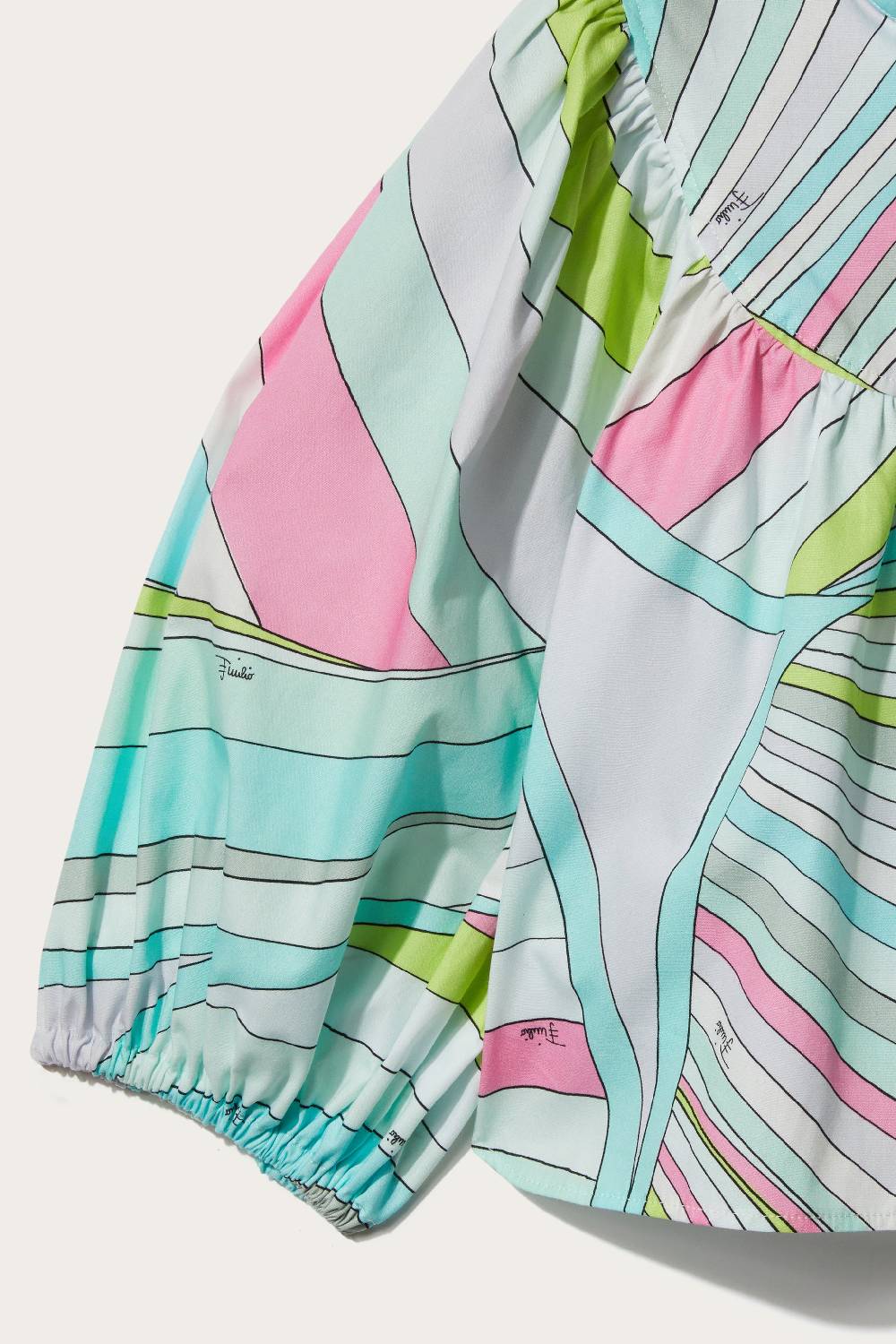 Pucci Iride-Print Cotton Top
