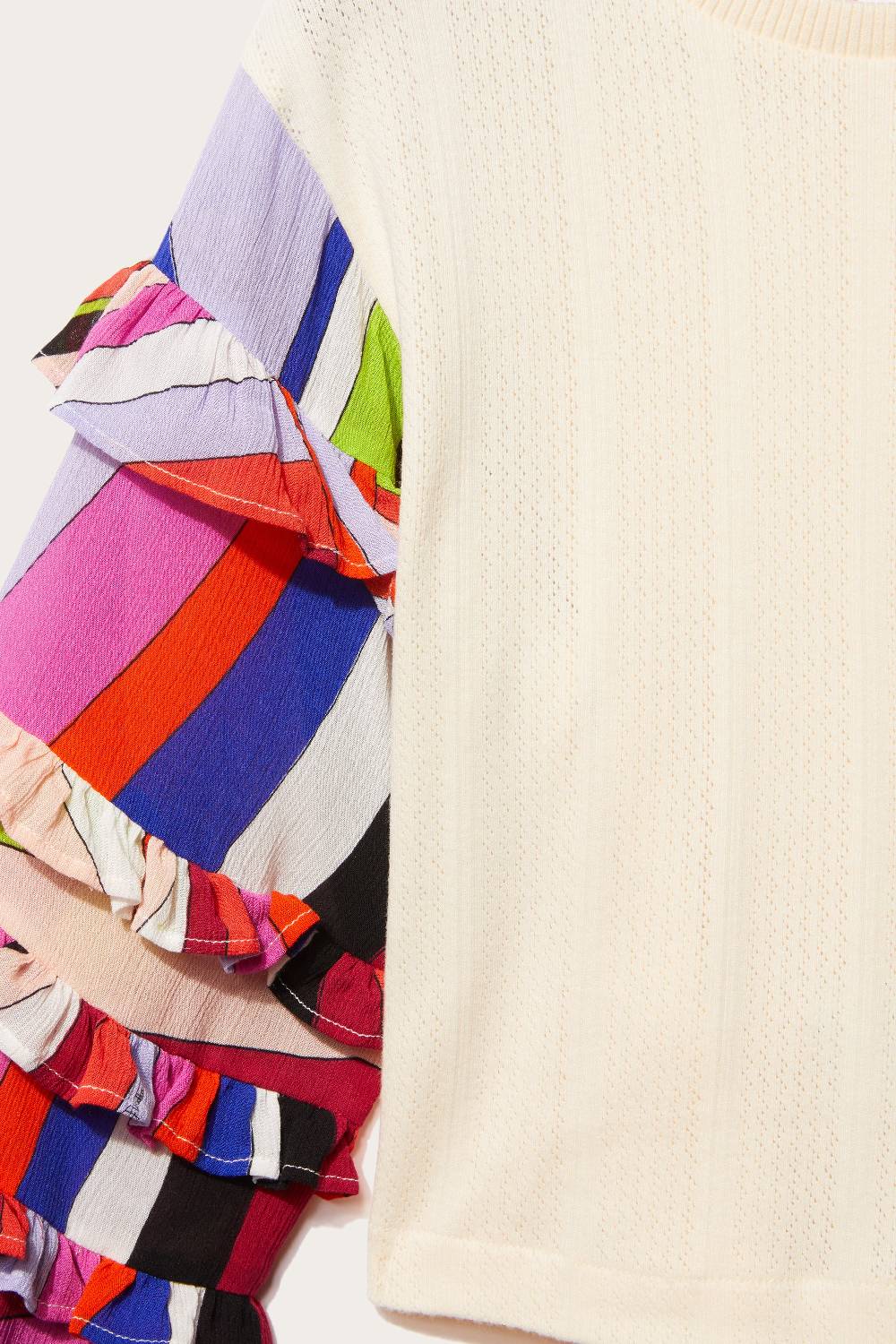 Pucci Iride-Print Crochet Top