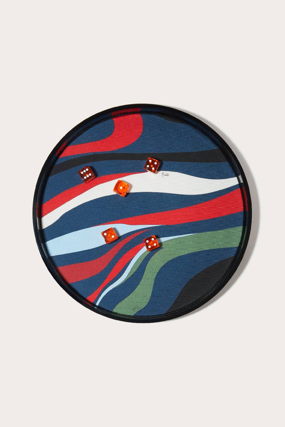 Pucci Iride-Print Dice Board Set