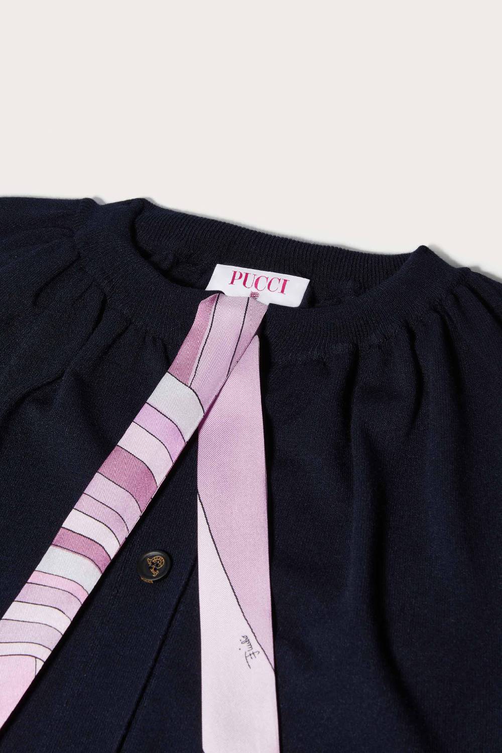 Pucci Iride Print Silk-Twill Cardigan