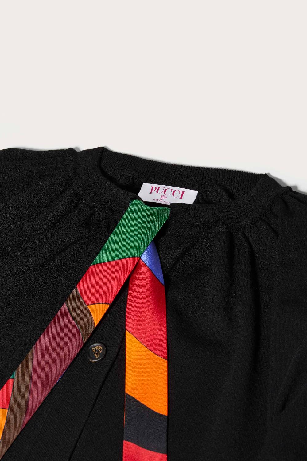 Pucci Iride Print Silk-Twill Cardigan