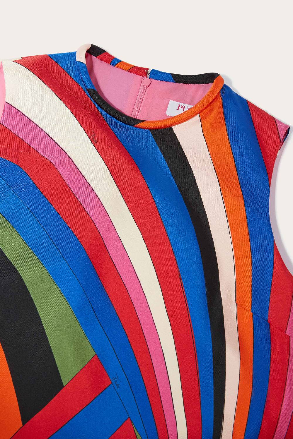 Pucci Iride-Print Silk-Twill Mini Dress