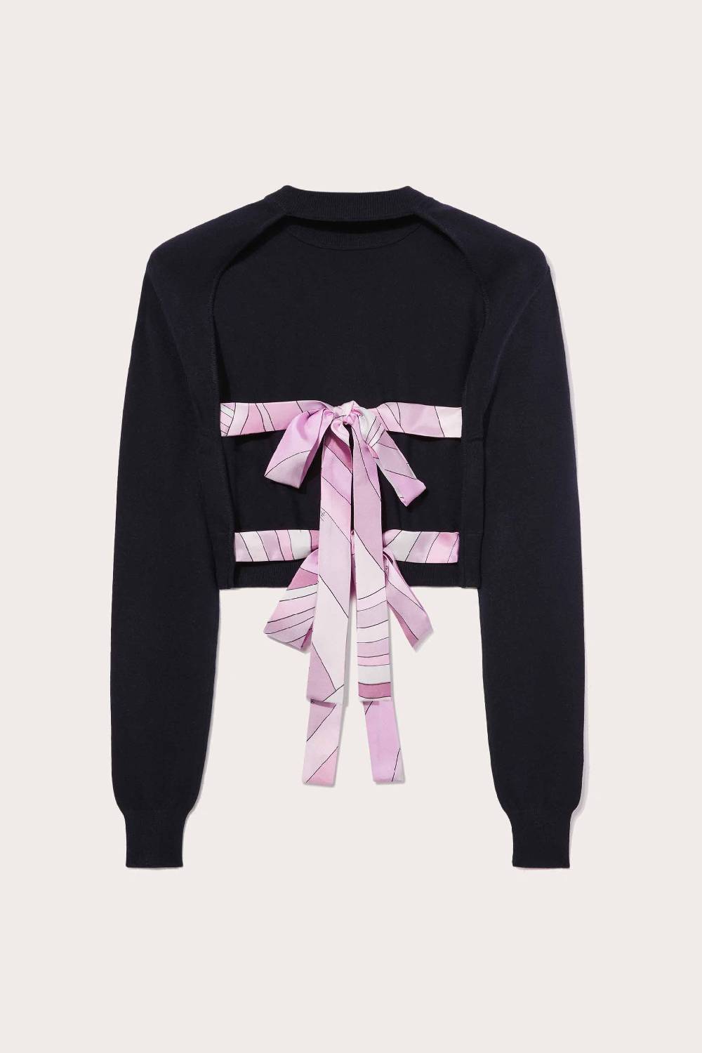 Pucci Iride Silk-Twill Cropped Top