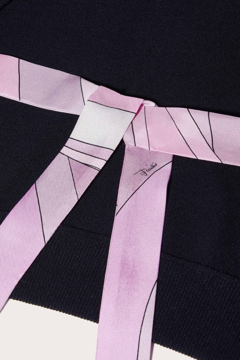 Pucci Iride Silk-Twill Cropped Top