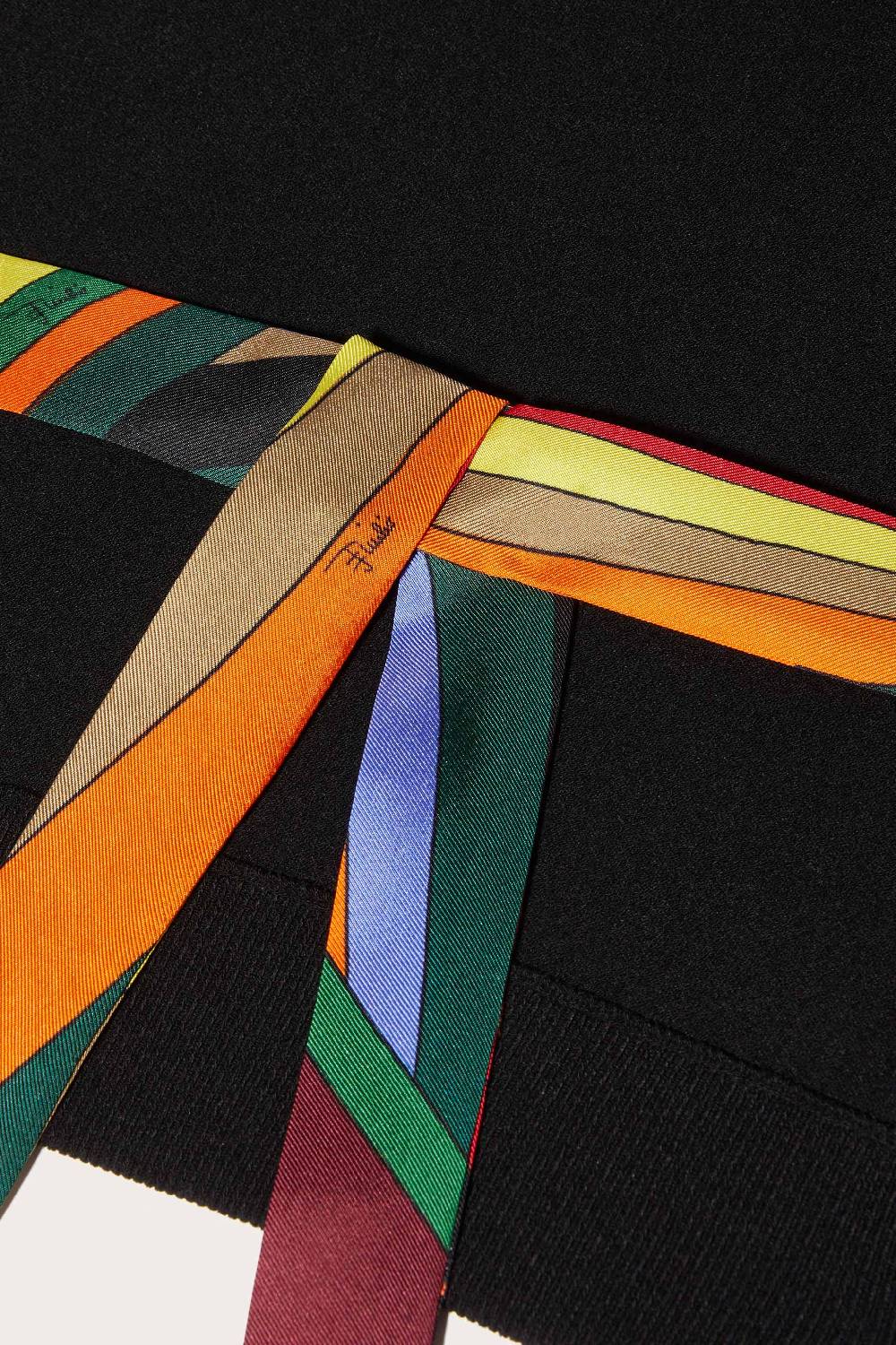 Pucci Iride Silk-Twill Cropped Top