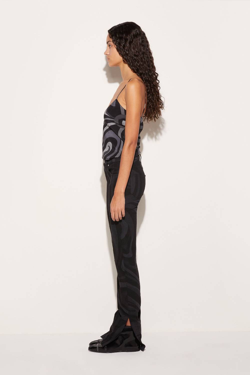 Pucci Jeans A Gamba Dritta Con Stampa Marmo