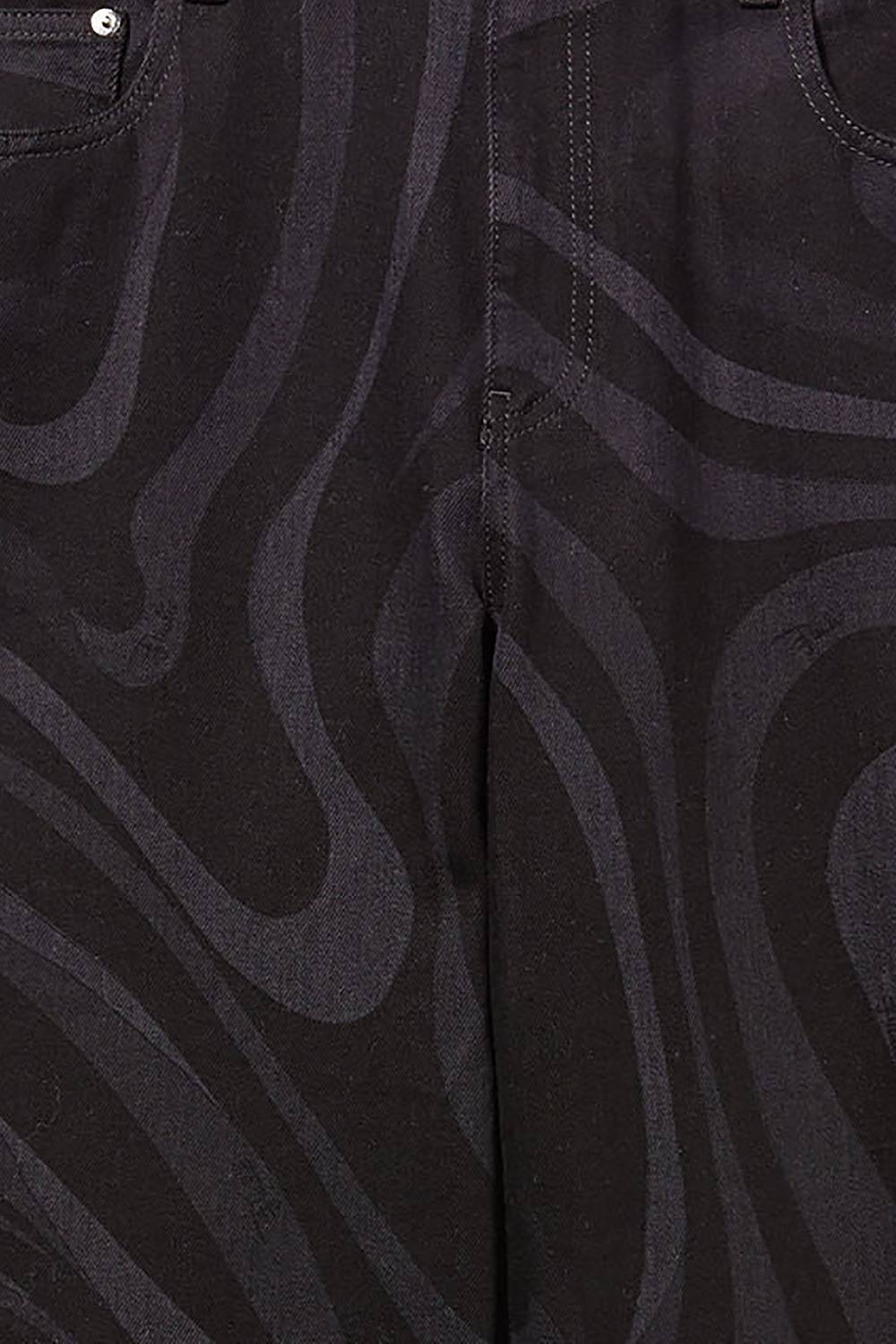 Pucci Jeans A Gamba Dritta Con Stampa Marmo