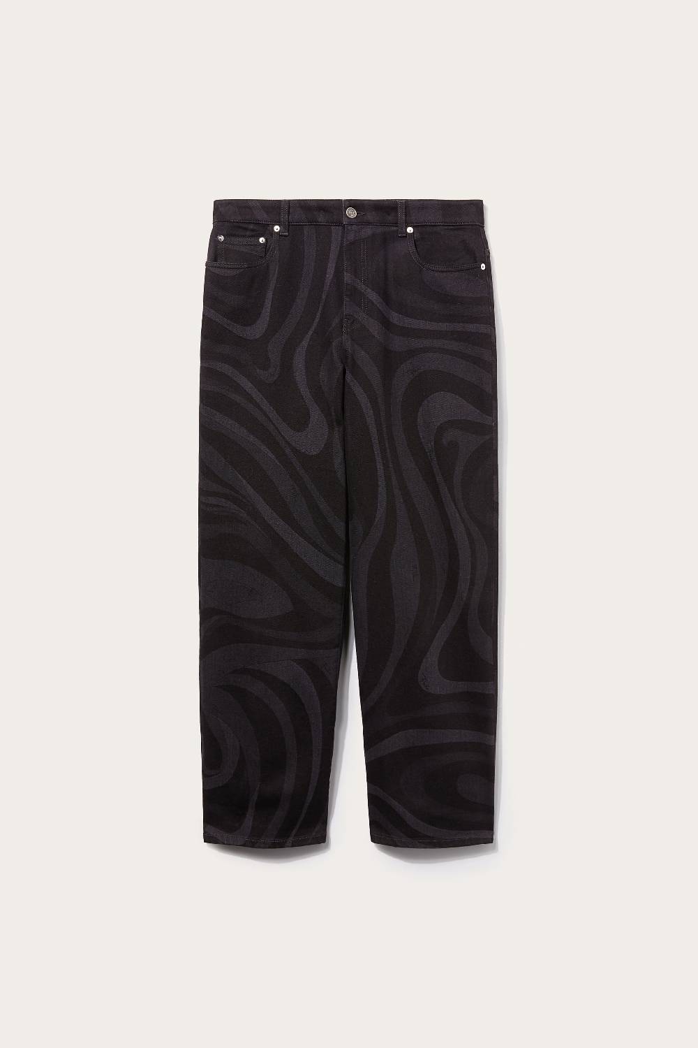 Pucci Jeans a gamba dritta con stampa Marmo