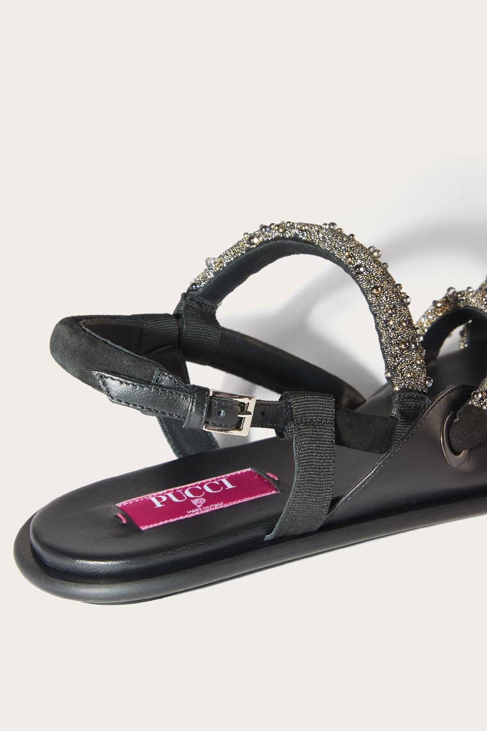 Pucci Lee Bead-Embellished Sandals