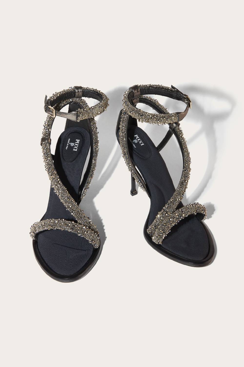 Pucci Lee Bead-Embellished Sandals