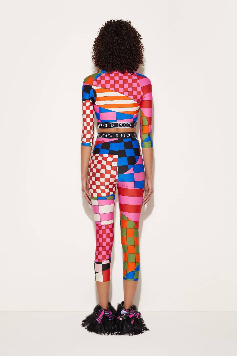 Pucci Leggings Con Stampa Giardino