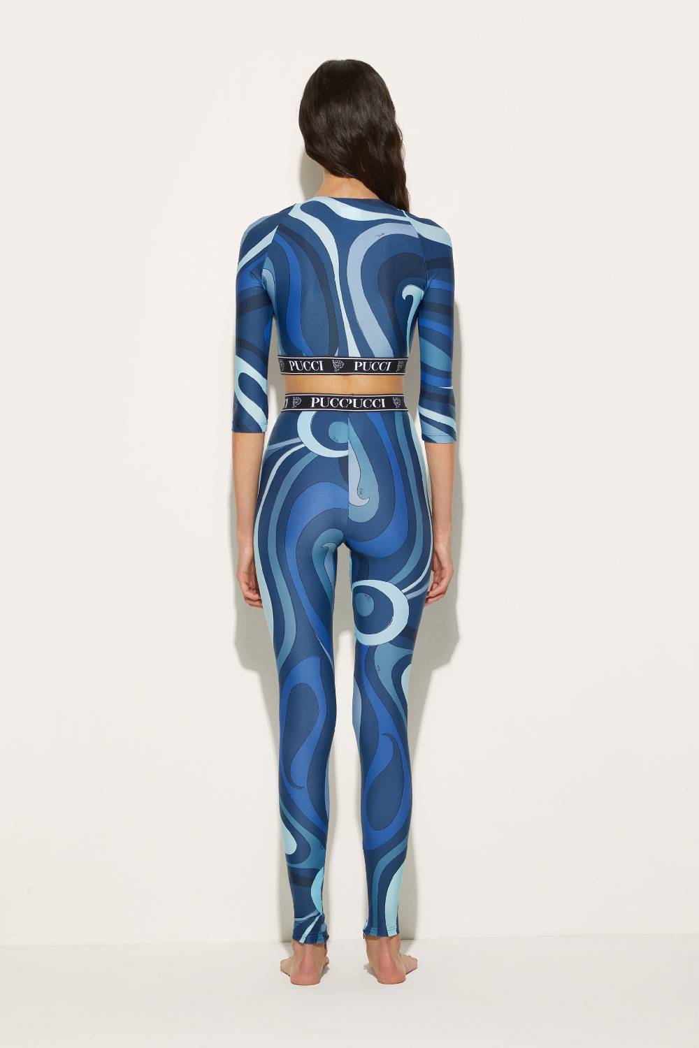 Pucci Leggings Con Stampa Marmo