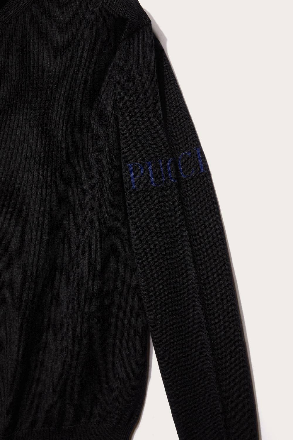 Pucci Logo-Appliqué Wool Sweater