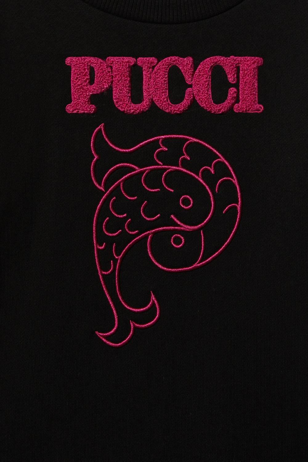 Pucci Logo-Embroidered Cotton Dress