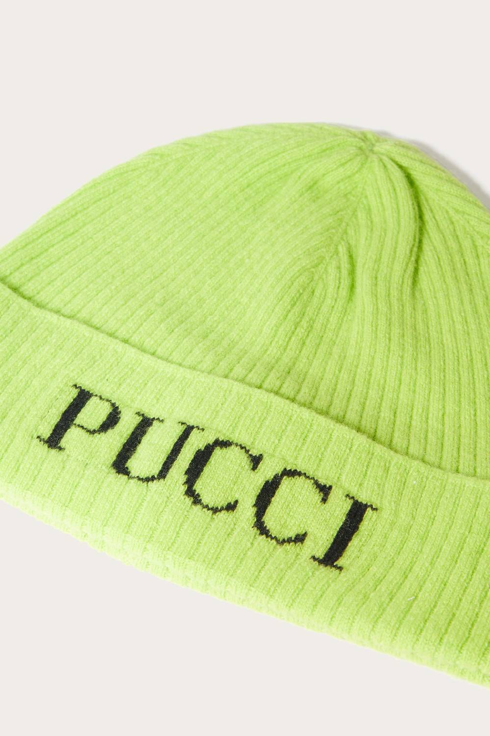 Pucci Logo-Intarsia Beanie Hat