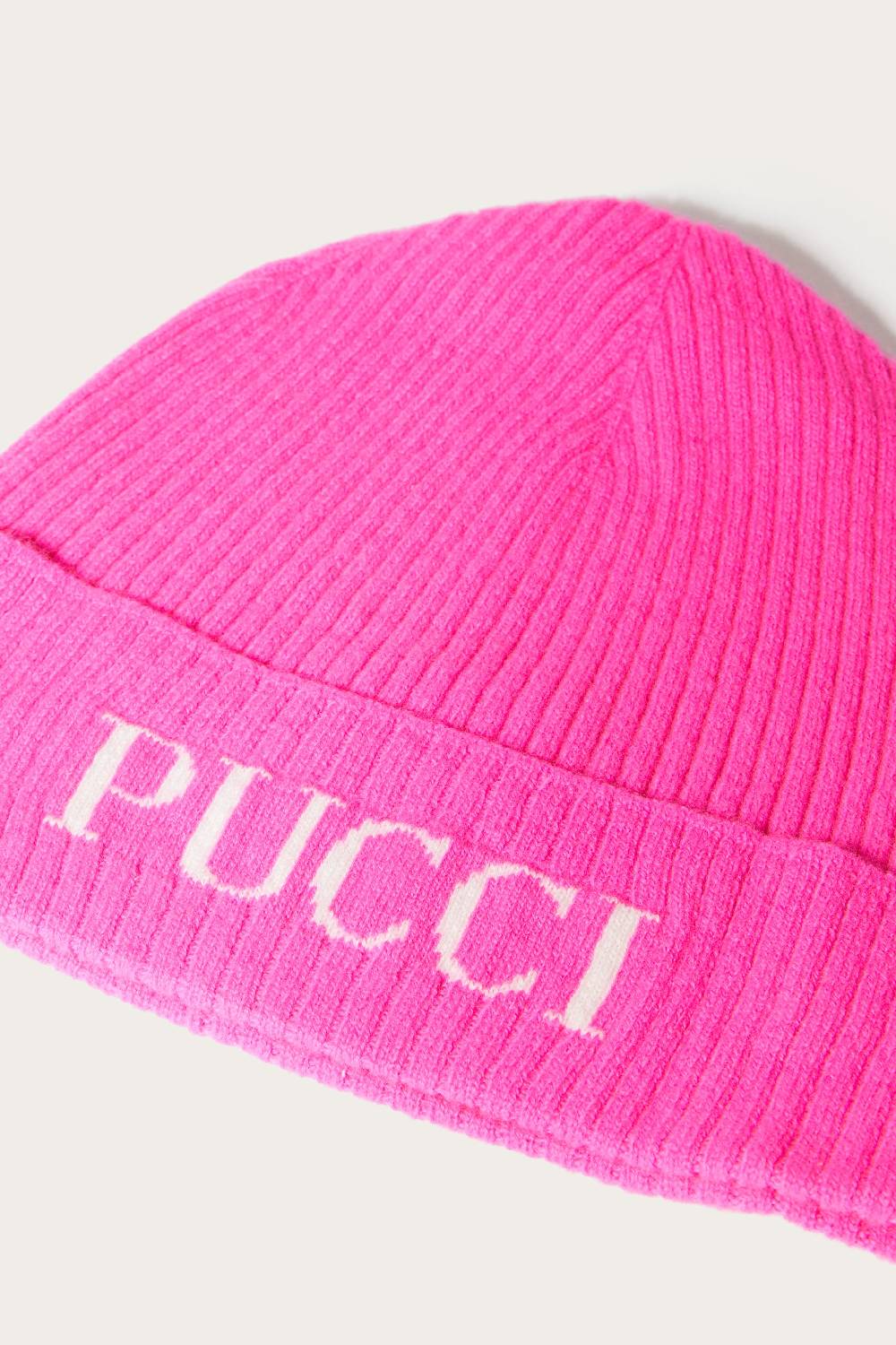 Pucci Logo-Intarsia Beanie Hat
