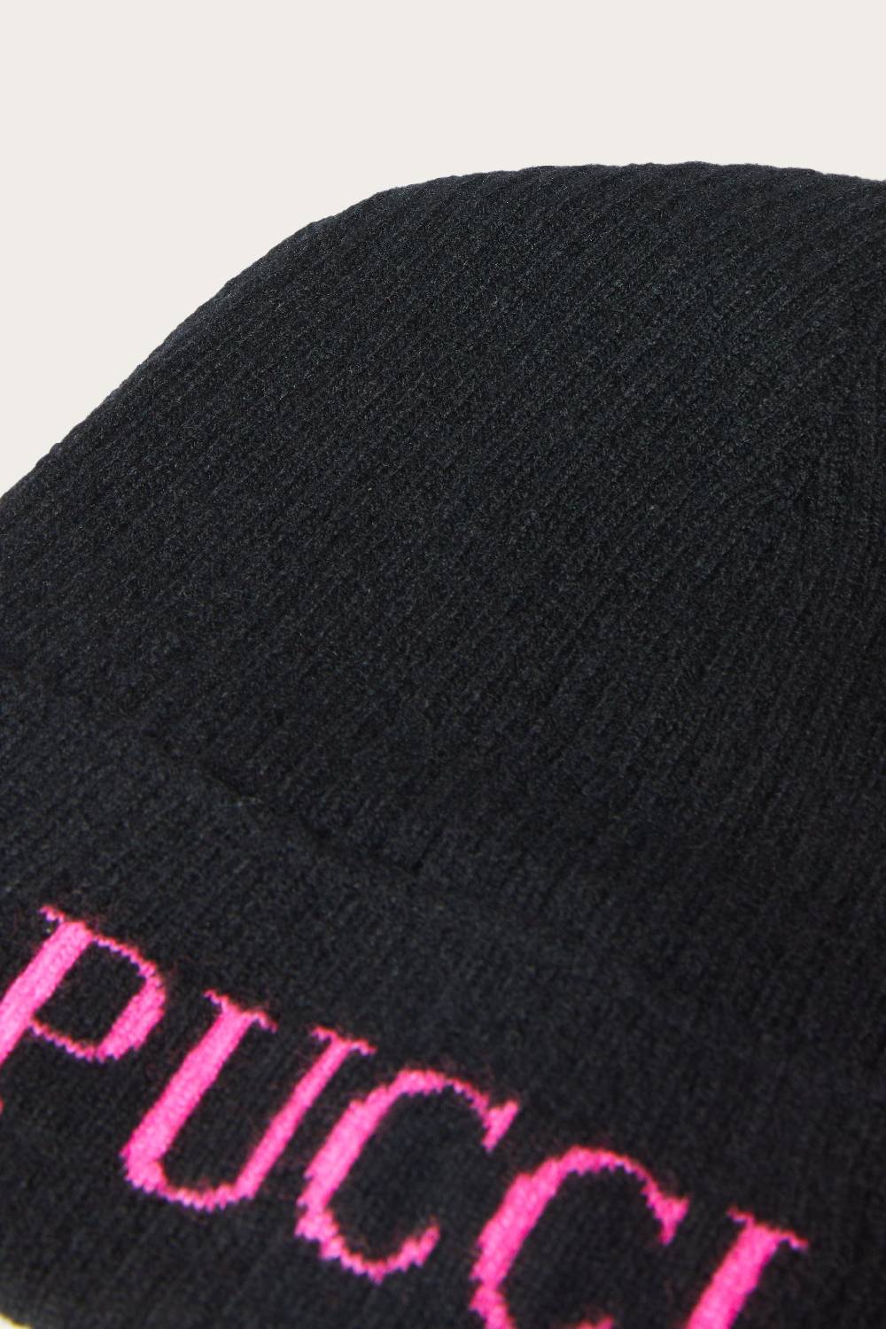 Pucci Logo-Intarsia Beanie Hat