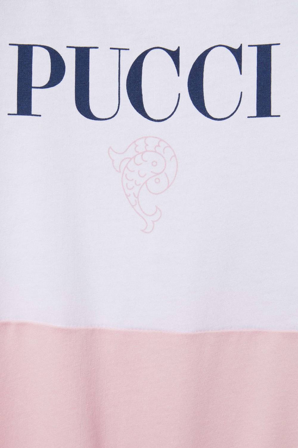 Pucci Logo-Print Cotton Babygrow Set
