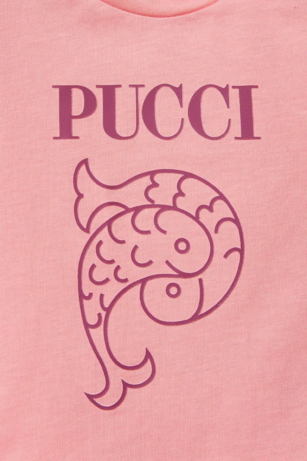 Pucci Logo-Print Cotton Dress