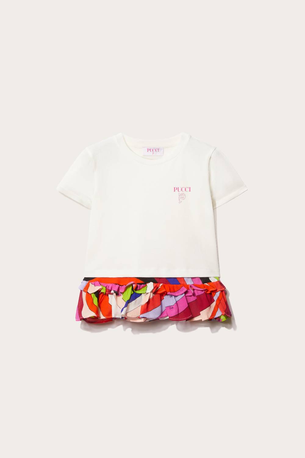 Pucci Logo-Print Cotton T-Shirt