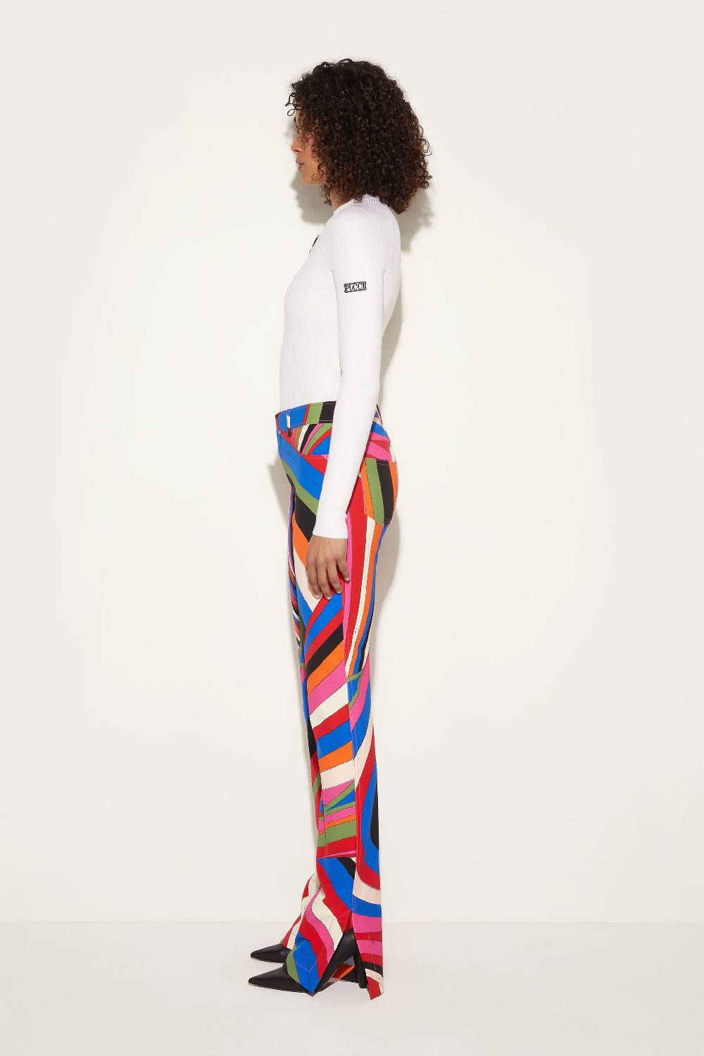 Pucci Maglione A Costine Con Applicazione Logo