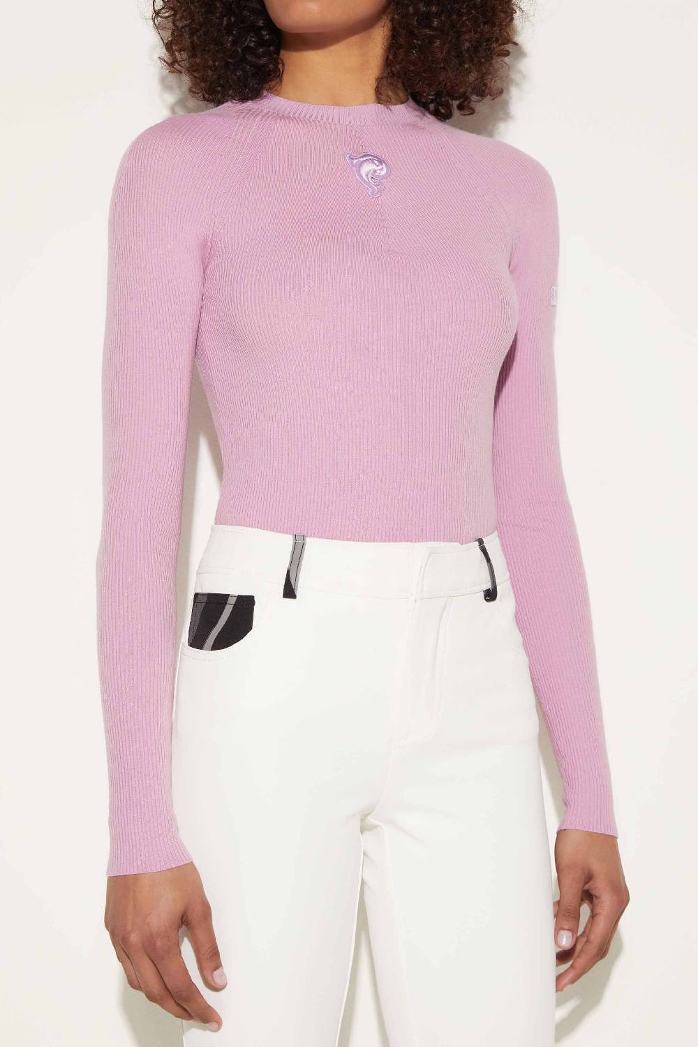 Pucci Maglione A Costine Con Applicazione Logo