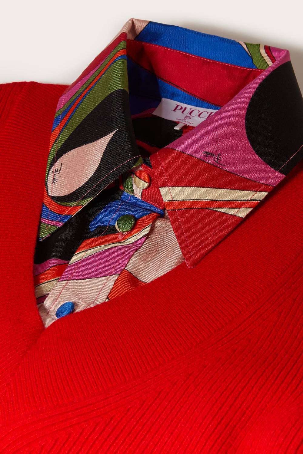 Pucci Maglione Con Inserti Onde