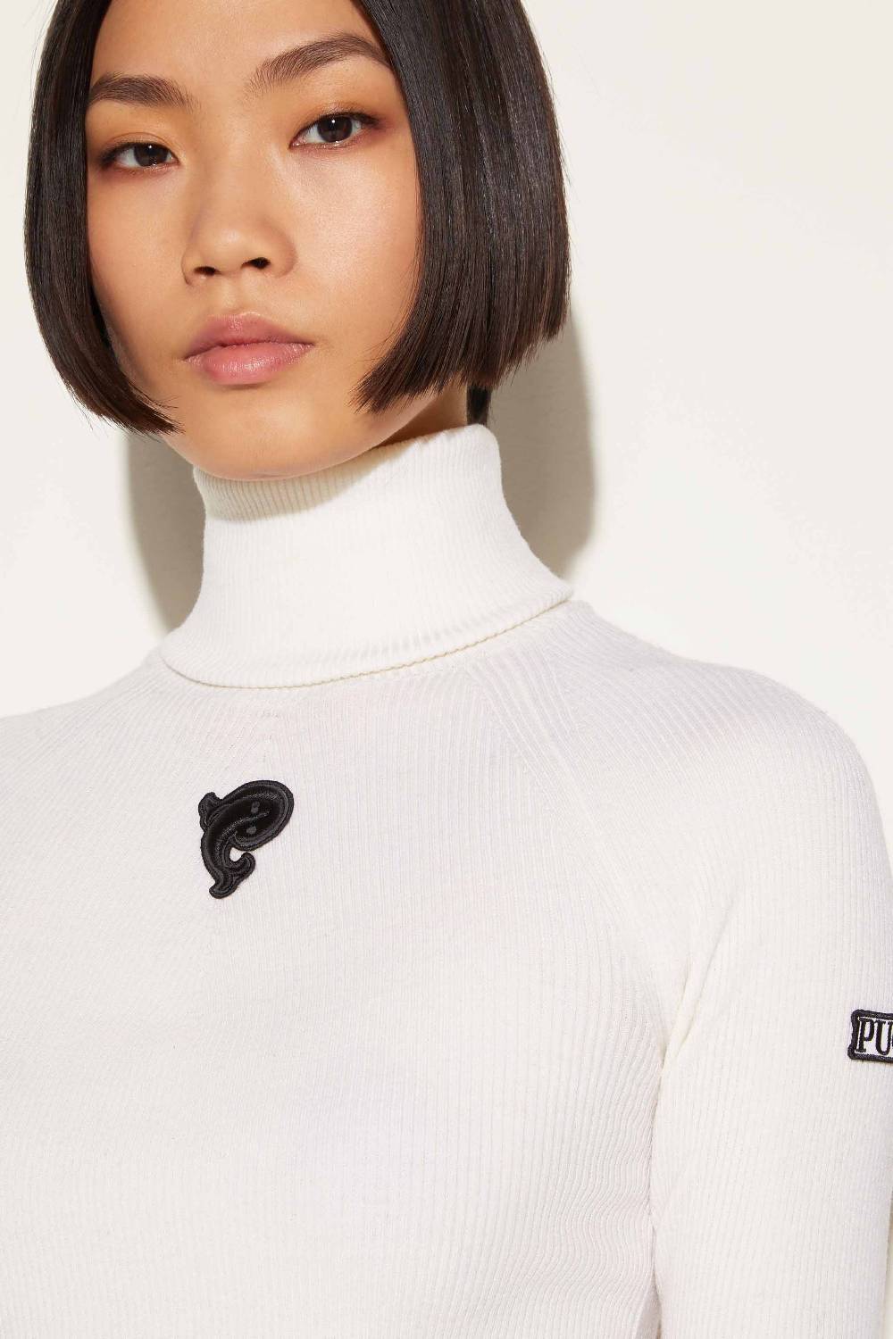 Pucci Maglione Dolcevita Con Applicazione Logo