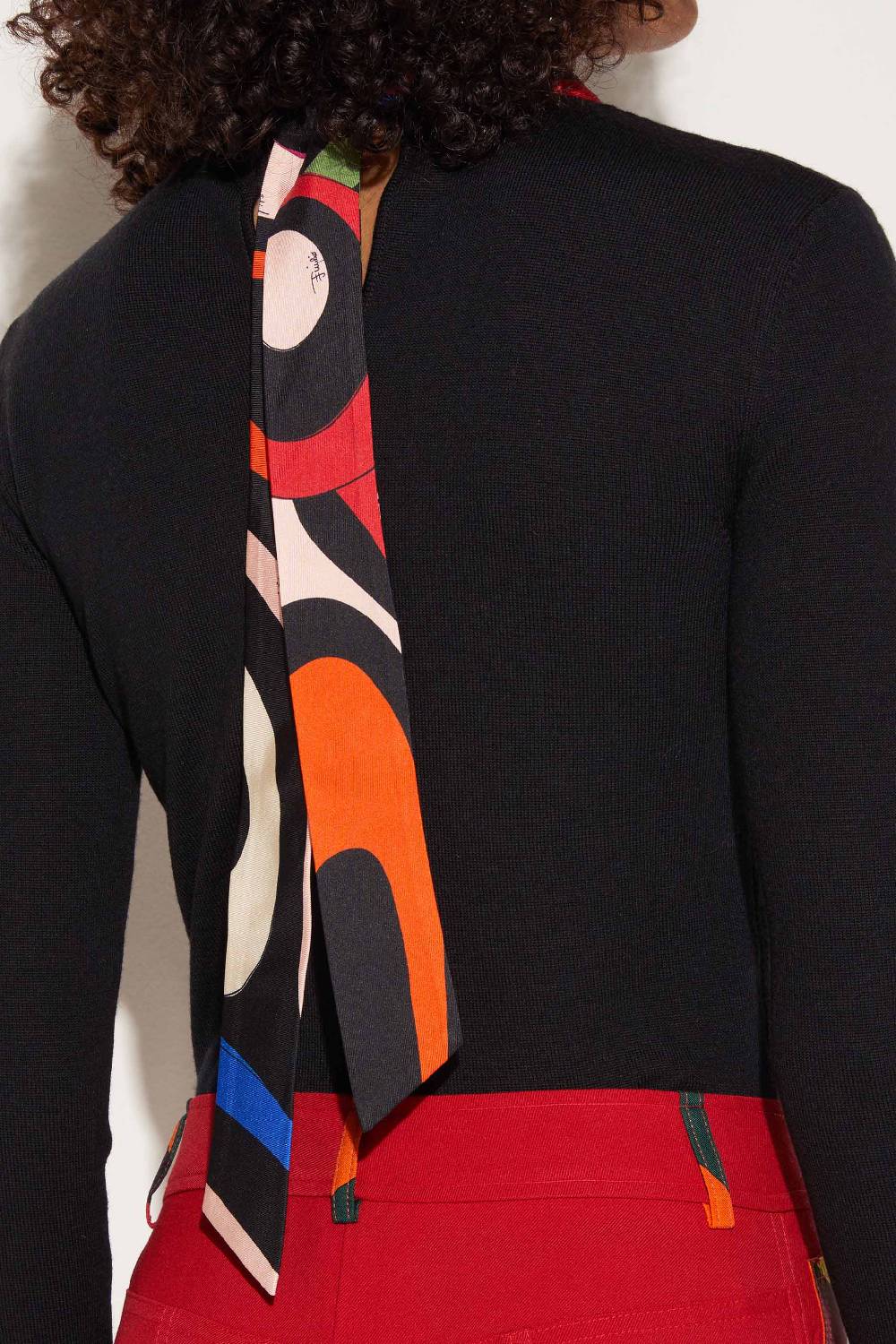 Pucci Maglione In Lana Con Inserto Marmo