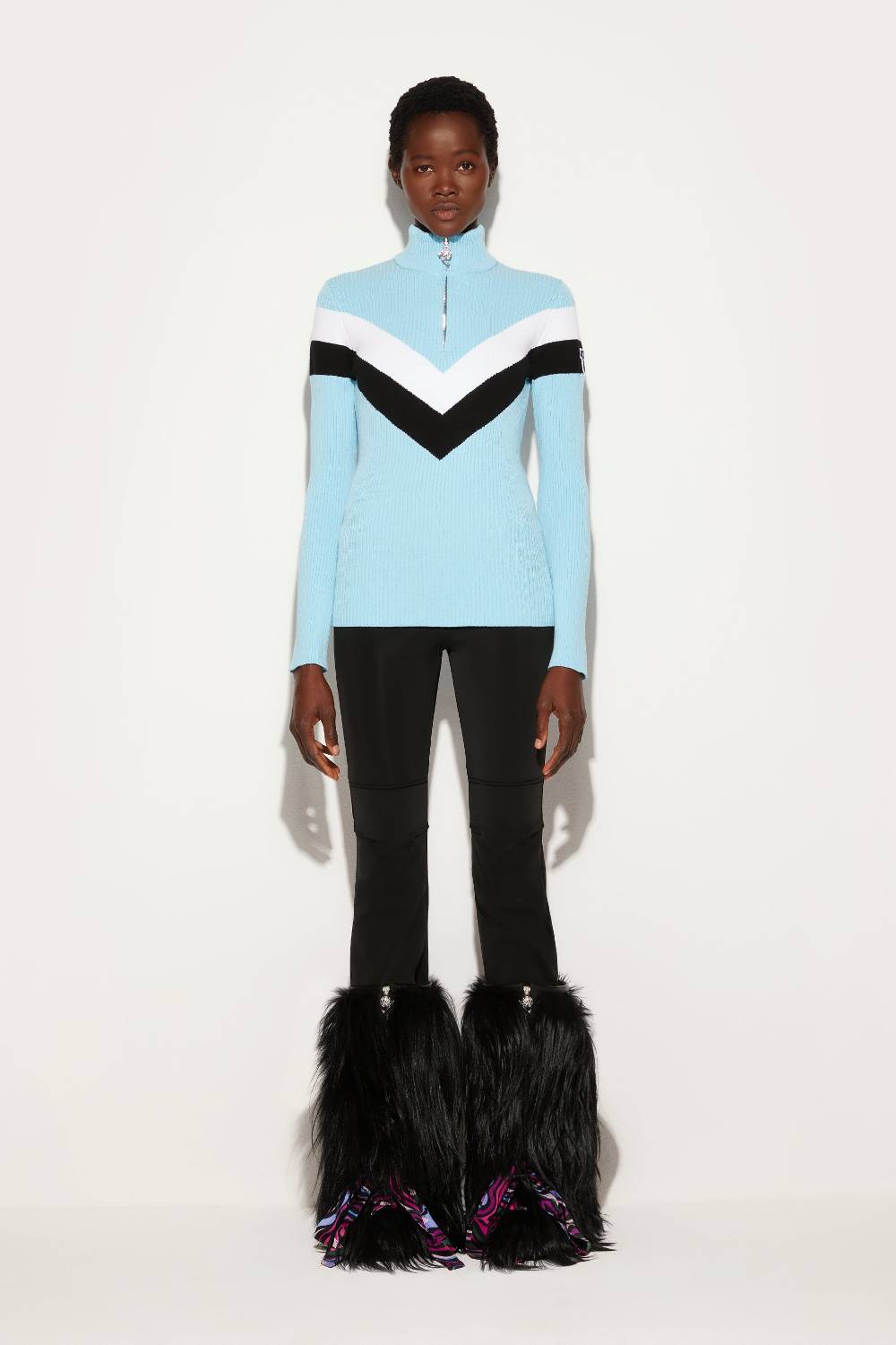 Pucci Maglione Jacquard Con Zip Pucci X Fusalp