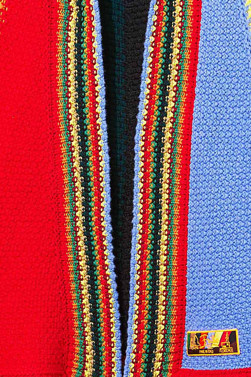 Pucci Mantella Colour-block In Lana