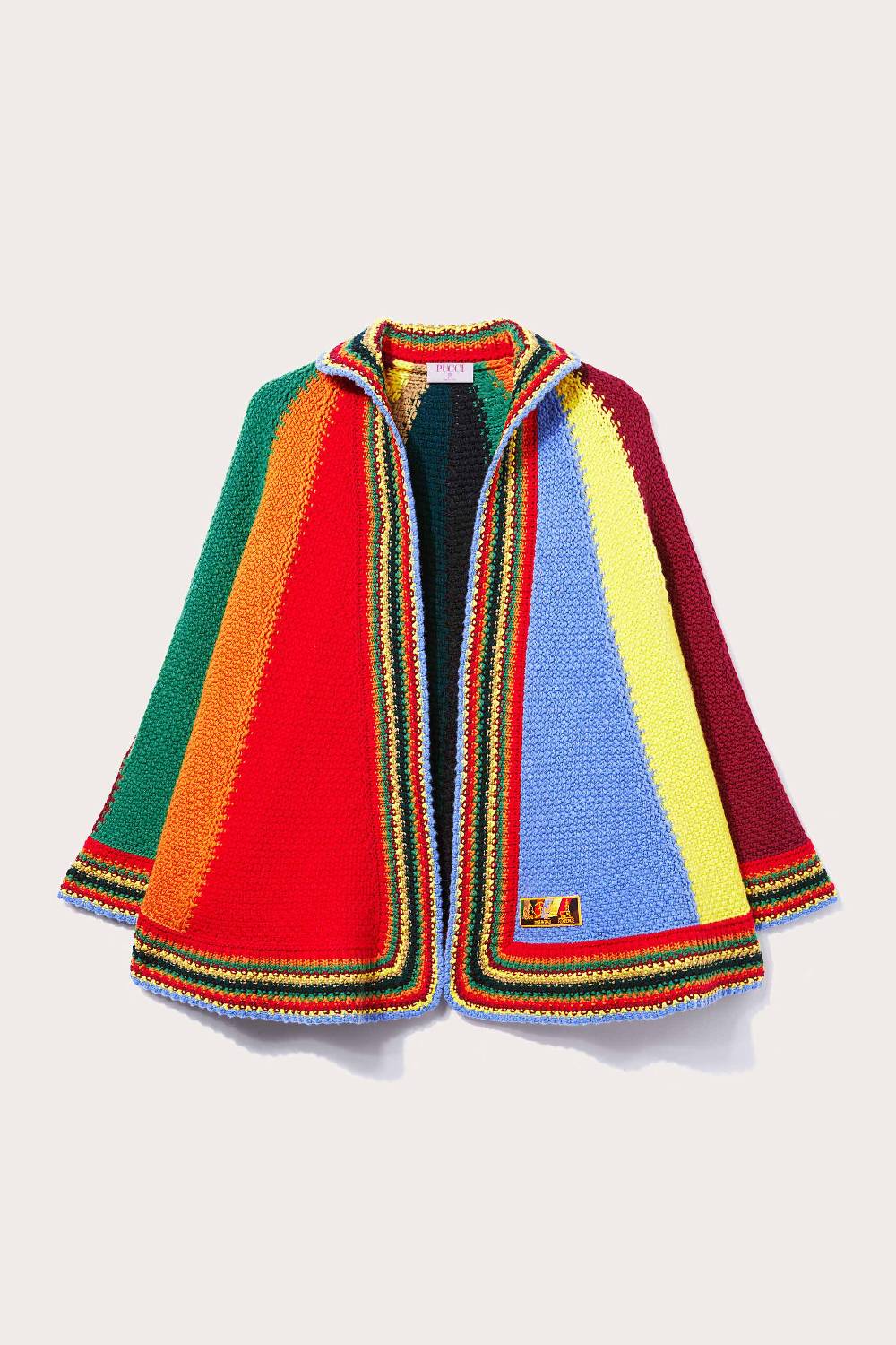 Pucci Mantella colour-block in lana