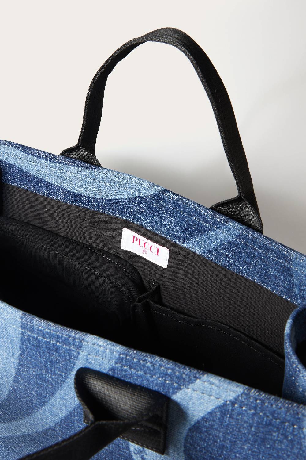 Pucci Marmo-Print Denim Changing Bag