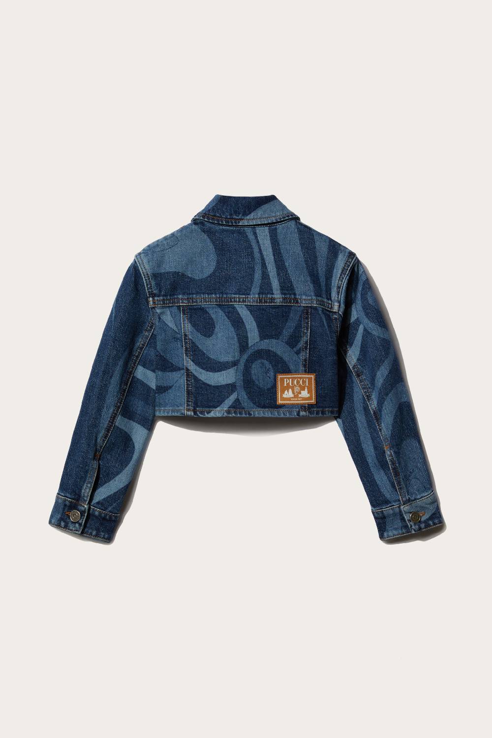 Pucci Marmo-Print Denim Jacket