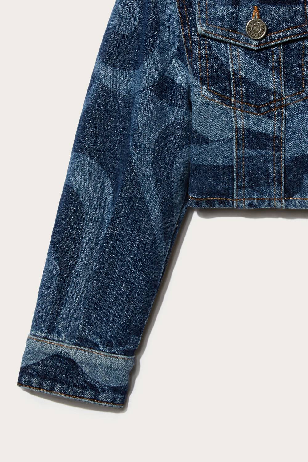 Pucci Marmo-Print Denim Jacket